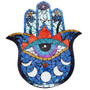 Hamsa Hand Mosaic Wall Hanging