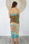 Teal Yin Yang Sarong