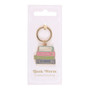 Book Worm Alloy Keyring