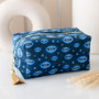 All Seeing Eye Print Velvet Make Up Bag