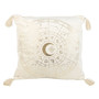 White Velvet Astrology Wheel Cushion
