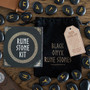 Black Obsidian Viking Rune Stones Set