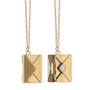 Love Letter Locket Necklace on Greeting Card