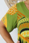 Lime Aztec Newport Dress