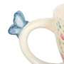 Luna Bloom Floral Print Ceramic Mug with Butterfly