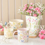 Luna Bloom Floral Print Ceramic Mug with Butterfly