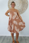 Taupe Tree of Life Montego Dress