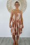 Taupe Tree of Life Montego Dress