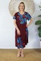Maroon Fishbone Newport Dress