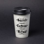 Sacred Caffeine Ritual Ceramic Travel Mug