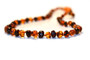 Genuine Baltic Amber Polished Round Cherry/Butterscotch Babies Teething Necklace