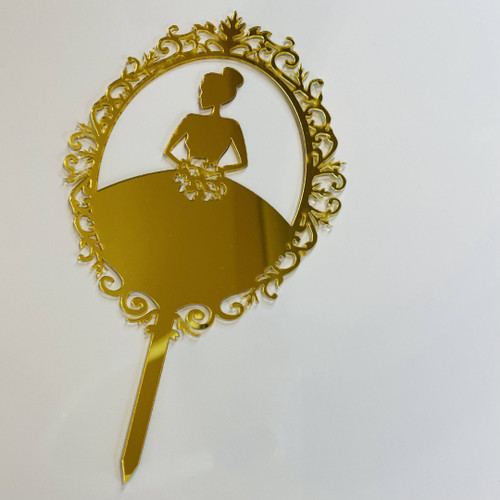 Acrylic Cake Topper Bride To Be For Wedding Or Engagement Party With Gold Bride Decoration Design Idea