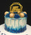 Acrylic Cake Topper Happy Birthday Gold Octagon Party Cake Decoration Design