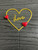 Acrylic Cake Topper With Heart Design For Valentine's Day Or Happy Birthday Love Gold Red Party Decoration Idea