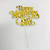 Acrylic Cake Topper For Happy Mother's Day With Gold Letters Clear Party Decoration Design Idea