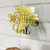 Acrylic Cake Topper For Happy Mother's Day With Gold Letters Clear Party Decoration Design Idea