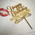 Acrylic Cake Topper Happy Birthday My Husband Gold Letters Party Decoration Design Idea