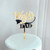 Acrylic Cake Topper For Father's Day Or Birthday With World Best Dad Black Gold Letters Stars Party Decoration Idea