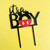 Acrylic Cake Topper With It's a Boy Micky Mouse Black For Gender Reveal Party Decoration Design Idea