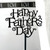 Acrylic Cake Topper For Happy Father's Day Best Dad Black Letters Party Decoration Design Idea