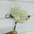 Acrylic Cake Topper For Happy New Year Party with Gold Letters Flower Decoration Idea