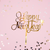 Acrylic Cake Topper For Happy New Year Party with Gold Letters Flower Decoration Idea