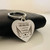 Heart Shape Stainless Steel Key Chain Keyring  with a Love Message for Husband Birthday Valentine's Day Gift Idea