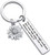 Stainless Steel Key Chain Bag Sunflower True Friendship Birthday Christmas Gift 