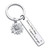 Stainless Steel Key Chain Keyring with a Sunflower Tag Everything is Gonna be Alright Message for Friend Love Birthday Gift Idea