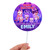 Age Name Occasion Personalised Customised Clear Round Happy Birthday Acrylic Cake Topper for Bluey Cartoon Lovers