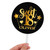 Name Personalised Customised Round Sweet 18 Birthday Gold Black Star Heart Design Acrylic Cake Topper for Party Decoration Idea