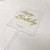 Acrylic Cake Topper Transparent Rectangle Gold Colour Happy Birthday Letters Party Decoration Design Idea
