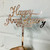 Rose Gold Colour Happy Anniversary Acrylic Cake Topper for Party Decoration Design Idea