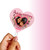 Personalised Floral Heart Shape Mothers Day Acrylic Cake Topper with Custom Name and Photo for Party Decoration Design Idea