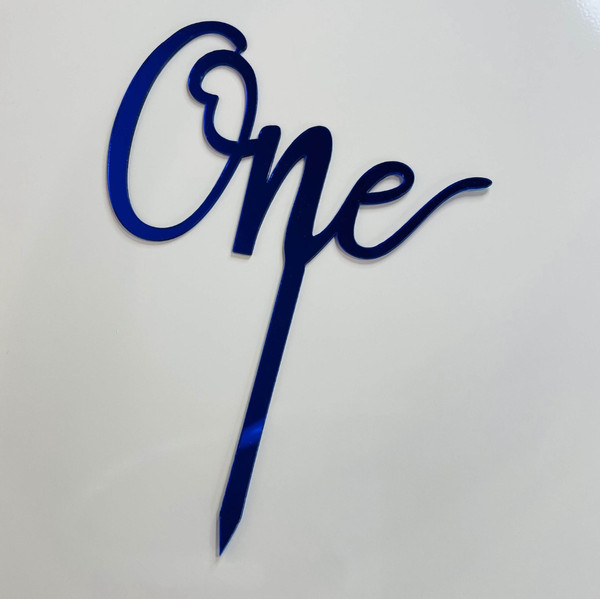Acrylic Blue Colour Age Cake Topper For 1st Birthday And Anniversary Party Decoration Idea