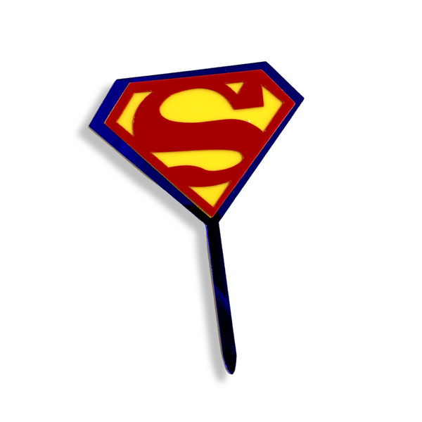Acrylic Cake Topper For Superman Cartoon Lovers' Happy Birthday Children Kids Party Decoration Design Idea