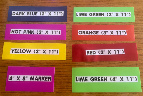 (6) Bright Colors to choose from!