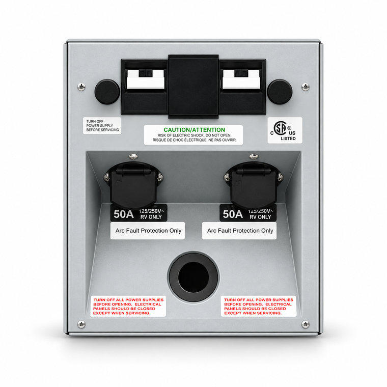 PowerSnap Marine Panel Assembly – Two 50A, 125/250V Receptacles