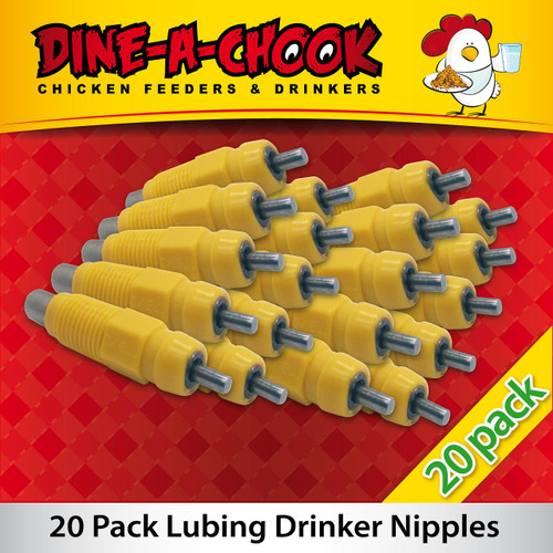 Lubing Drinker Nipples 20 Pack Lubing Drinker Nipples 20 Pack