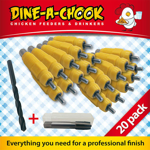 Lubing Large Coop Nipple Drinker Pack of 20 Lubing Large Coop Nipple Drinker Pack of 20