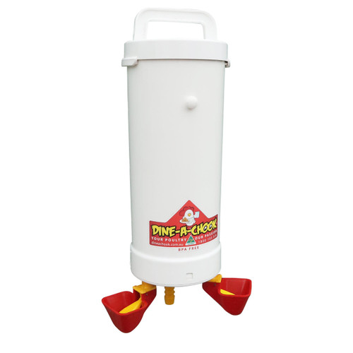 Dine a Chook Large Chicken feeder Triple pack and Automatic Waterer Dine a Chook Large Chicken feeder Triple pack and Automatic Waterer
