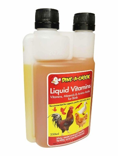 Liquid Vitamin and Mineral with Amino Acids 250ml for chickens and birds