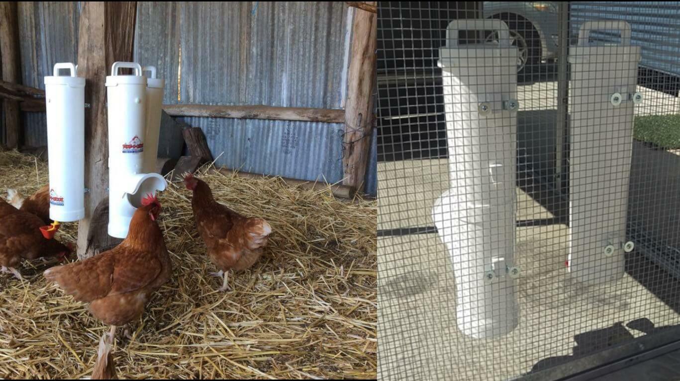 Mounting Dine-A-Chook Feeders