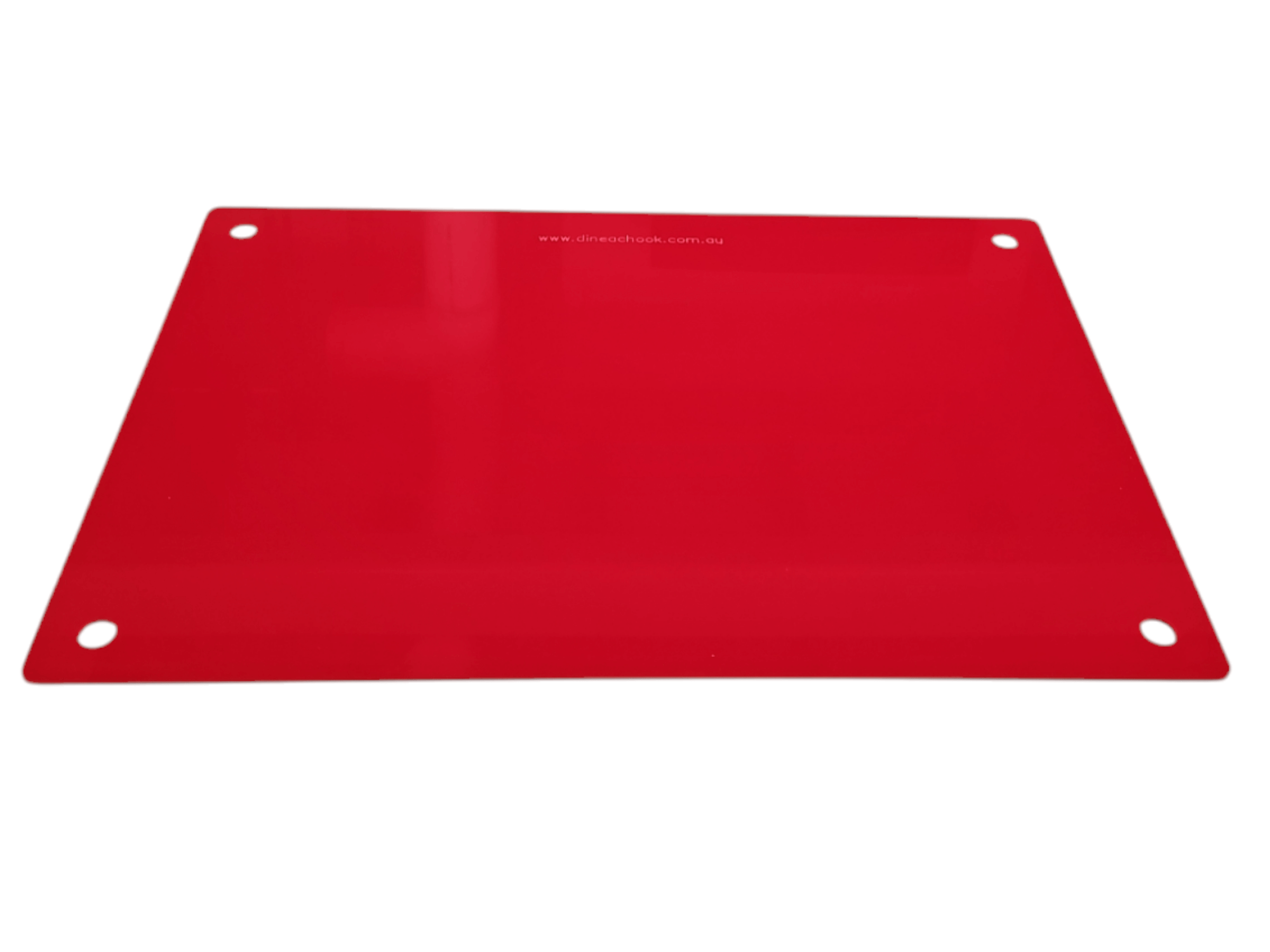 Red Acrylic Cover for 60W Chicken Heat Plate – 45x60 cm Standalone View