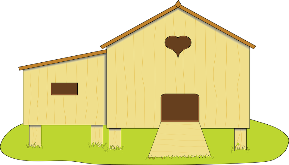 chicken coop cartoon