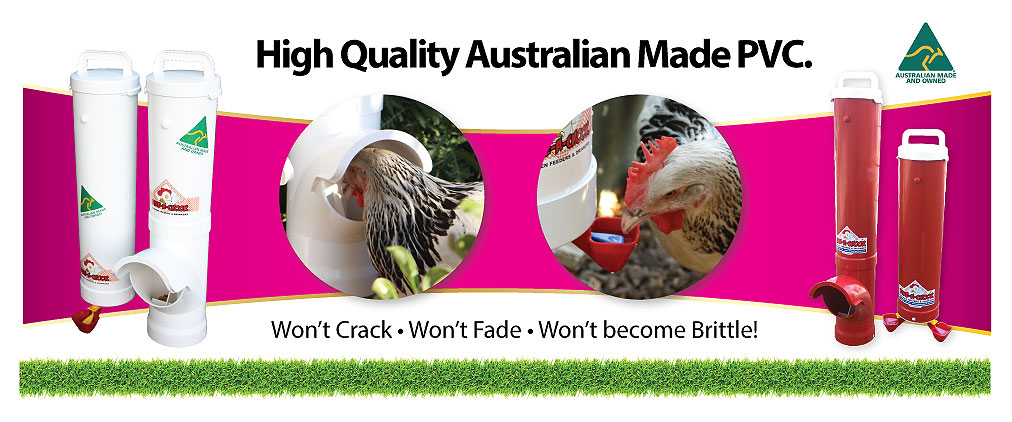 Dine a chook pvc chicken feeder