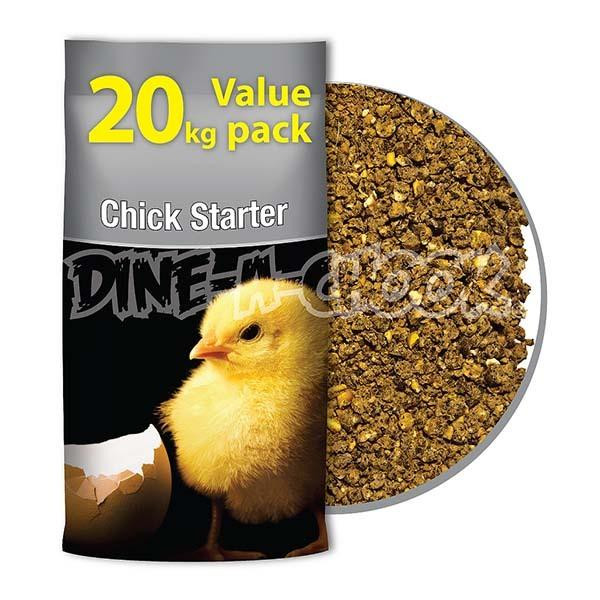 Laucke Mills Chick Starter 20kg bag, a crumble for day-old chicks to six weeks