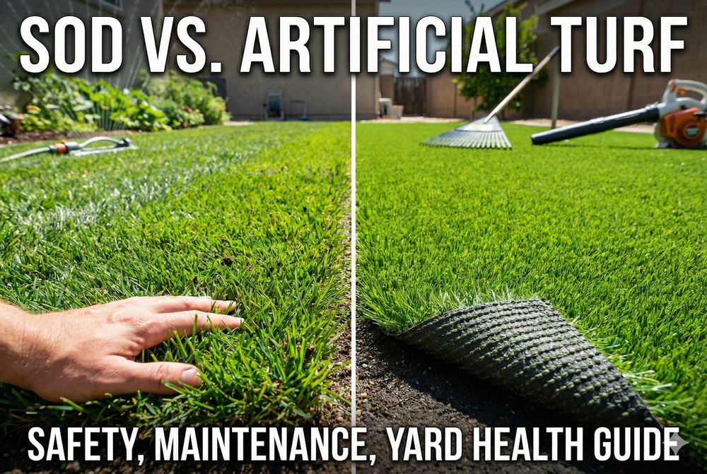 Sod vs. Artificial Turf: Safety, Maintenance & Yard Health Guide