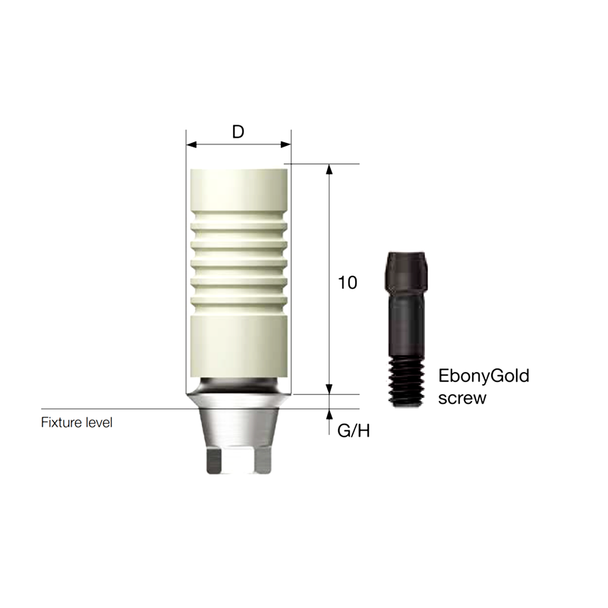 GoldCast Abutment