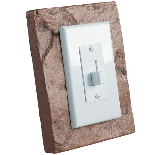 Brick Outlet and Switch Trim - Switch Included - Bolognese